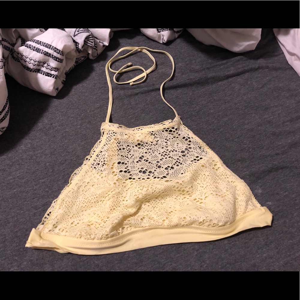Yellow bikini top!